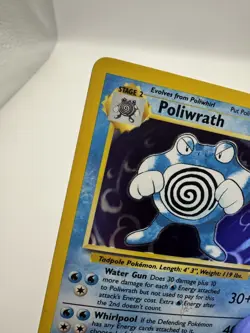 Poliwrath Unlimited Holo Rare Pokemon TCG Base Set 13/102 - HP - Image 4