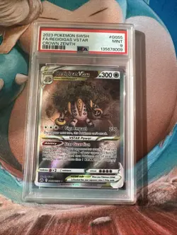 2023 POKEMON CROWN ZENITH GG55 FULL ART/REGIGIGAS VSTAR PSA 9 MINT - Image 1