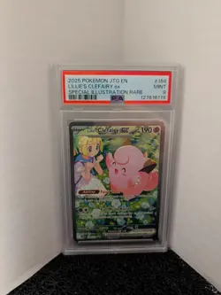 2025 POKEMON JTG EN-JOURNEY TOGETHER #184 LILLIE'S CLEFAIRY EX PSA 9 - Image 1