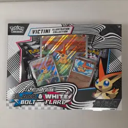 Pokemon S & V Black Bolt & White Flare Victini Illustration Collection Box NEW - Image 1
