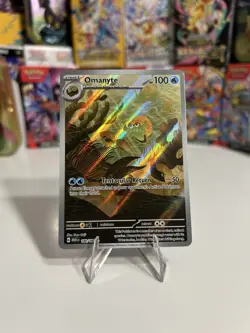 Pokemon Omanyte Illustration Rare Holo Sv: Scarlet & Violet 151 180/165 100 HP - Image 1