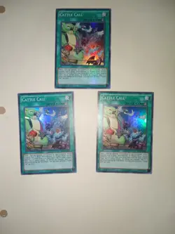 YUGIOH CATTLE CALL SHVI-EN081 1ST SUPER X3 NM Very Nice - Image 1