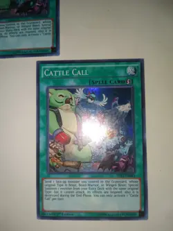 YUGIOH CATTLE CALL SHVI-EN081 1ST SUPER X3 NM Very Nice - Image 2