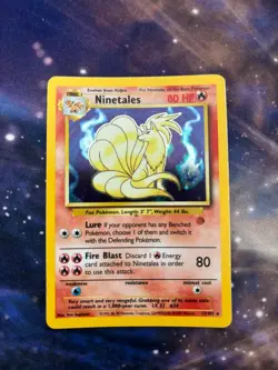 Ninetales 12/102 Base Set Holo Unlimited Pokemon Card HP - Image 1