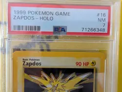 Zapdos Pokemon Card Vintage HOLO 1999 - Image 2