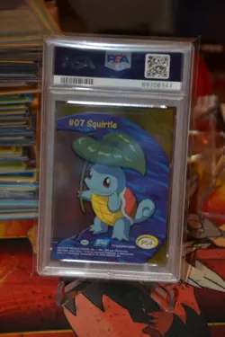 Pokemon TCG PSA 9 Squirtle #PC4 Topps TV Animation Clear Cards - Image 2