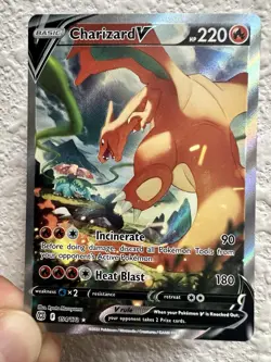 Charizard v Alternate Full Art Holo Card 154/172 Ultra Rare Brilliant Stars - Image 1