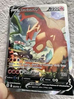 Charizard v Alternate Full Art Holo Card 154/172 Ultra Rare Brilliant Stars - Image 2