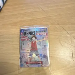 Bandai One Piece CCG Monkey.D.Luffy US Voyage Promo Foil Card - Image 1