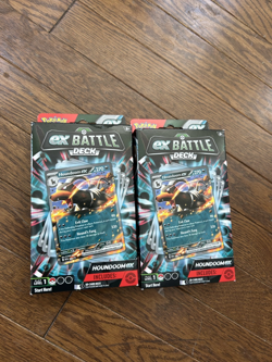 Pokemon Trading Cards Ex Battle Deck Houndoom LOT (2) Theme Deck Play Level 1 - Image 1