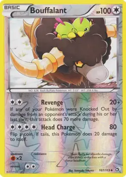 Bouffalant 107/113 Reverse Holo Legendary Treasures Pokemon Card NM - Image 1