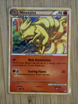 Pokemon TCG Ninetales Unleashed Regular Rare Card 20/95 2010 LP - Image 1