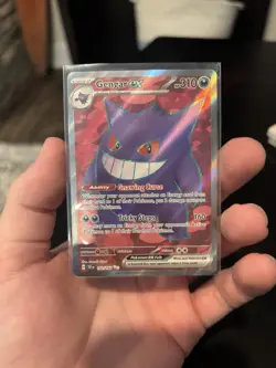 Pokemon Gengar ex Ultra Rare Full Art Holo Card SV05 310 HP 193/162 - Image 1