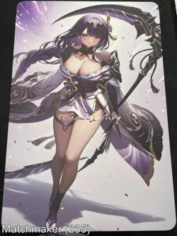 Matchmaker Spicy Waifu NSFW A5 Size Card Board Raiden Shogun Genshin Death Angel - Image 1