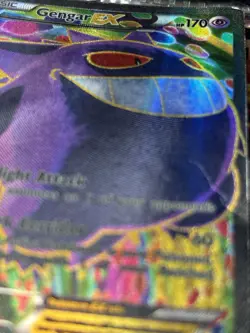 Pokemon Gengar EX Phantom Forces Holo Card 114/119 Psychic Basic 2014 - Image 3