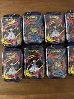 LOT OF 10 Pokemon TCG Mega Heroes Mini Tin – Mega Gardevoir & Tin Lucario SEALED - Image 2
