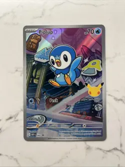 Pokemon PIPLUP MEP 042 Ascended Heroes - 1st Partner FULL ART PROMO - MINT - Image 1