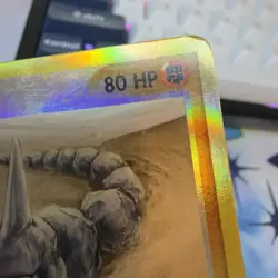 Pokemon TCG Onix 71/100 EX Sandstorm Reverse Holo HP/DAMAGED - Image 3
