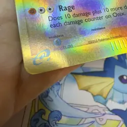 Pokemon TCG Onix 71/100 EX Sandstorm Reverse Holo HP/DAMAGED - Image 4