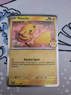 Pikachu 051/162 Pokemon Day 2026 Stamp Cosmos Holo Promo English - Image 1