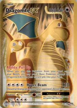 2016 Pokemon XY - Evolutions #72 Dragonite-EX Holofoil - Image 1