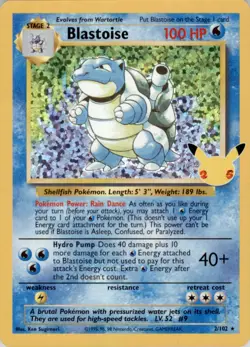 1999 Pokemon Classic - Base Set #2 Blastoise Holofoil - Image 1
