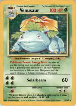 1999 Pokemon Classic - Base Set #15 Venusaur Holofoil - Image 1