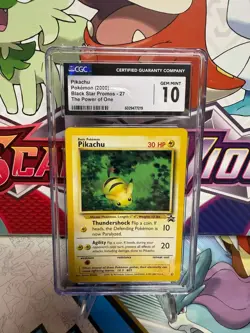 CGC 10 Pikachu 27 Black Star Promo - The Power of One - Pokemon TCG - SHIPS FAST - Image 1