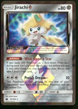 Jirachi Prism Star 97/168 SM - Celestial Storm Pokemon TCG - Image 1