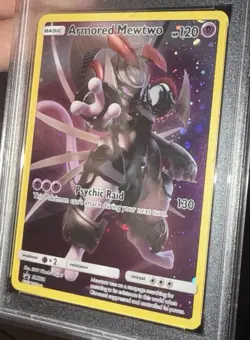 2019 POKEMON SM BLACK STAR PROMO #SM228 FULL ART/ARMORED MEWTWO PSA 9 - Image 4