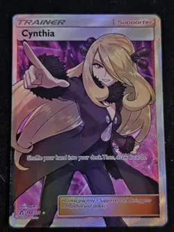 Cynthia Trainer Full Art Ultra Rare Holo 148/156 Sm-Ultra Prism Pokemon TCG - Image 1