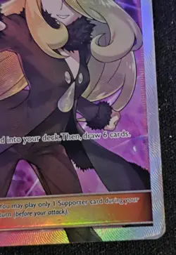 Cynthia Trainer Full Art Ultra Rare Holo 148/156 Sm-Ultra Prism Pokemon TCG - Image 5