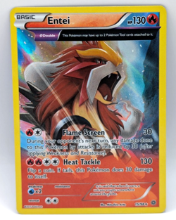 Entei (15/98) XY Ancient Origins (2015)- Full Art Holo Rare- NM/LP Pokemon TCG - Image 1