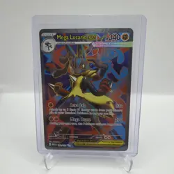 Pokemon TCG Holo Ultra Rare Full Art Mega Lucario EX 160/132 Near Mint or better - Image 1