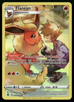 Flareon TG01/TG30 - Brilliant Stars Trainer Gallery Alt Art English POKEMON - Image 1