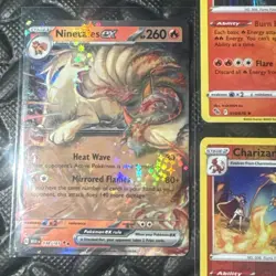 Pokemon TCG Card Lot - Charizard Pokemon Go, Charmander Promos & Ninetales EX - Image 3