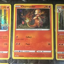 Pokemon TCG Card Lot - Charizard Pokemon Go, Charmander Promos & Ninetales EX - Image 4