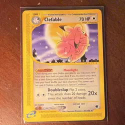 Pokemon Clefable Rare 041/165 Expedition Base Set Regular 70 HP Doubleslap 2002 - Image 5