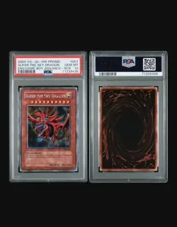 2003 YUGIOH GBI-001 SLIFER THE SKY DRAGON SECRET RARE HOLO PSA 10 - Image 3