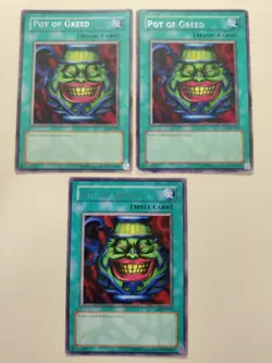 3x Pot of Greed LOB-119/EN119 Unlimited LP/HP - Image 2