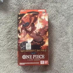 *NEW* One Piece TCG: Special DON!! Set Vol 2 (Ace) SEALED Small rip on bottom - Image 1