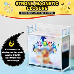 4Pack Pokemon Magnetic Booster Box Acrylic Case Pokemon Card Protective US STOCK - Image 2