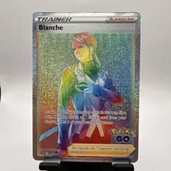 Pokemon TCG Blanche Holo Card Rainbow Secret Rare 082/078 Pokemon Go - Image 1