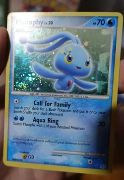 Manaphy 4/12 Holo Additional white Ink + Holobleed Error Pokemon Card LP-PL - Image 5