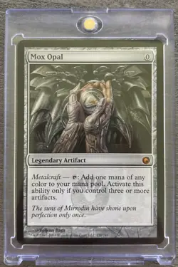 2010 Magic MTG Scars of Mirrodin Mox Opal #179 - Image 2
