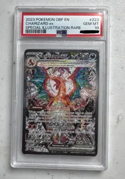 Charizard EX Obsidian Flames Special Illustration Card 223/197 PSA 10 Gem Mint - Image 1