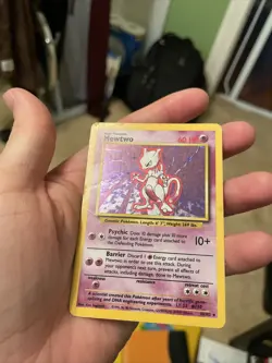 Shadowless Mewtwo 10/102 Base Set Holo Rare Vintage 1999 Pokemon Card - Image 4