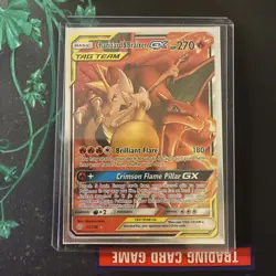 CHARIZARD & BRAIXEN GX 22/236 HOLO GX RARE COSMIC ECLIPSE POKEMON NM - Image 3
