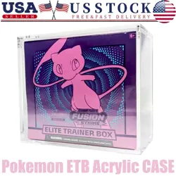 Premium Pokemon ETB Acrylic Case Magnetic Lid UV Safe Elite Trainer Box Case US - Image 1