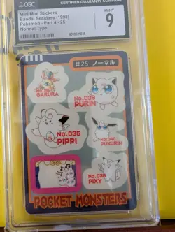 PSA 9 Normal Type #25 Sealdass Series 4 Pokemon 1998 Pocket Monsters - Image 1